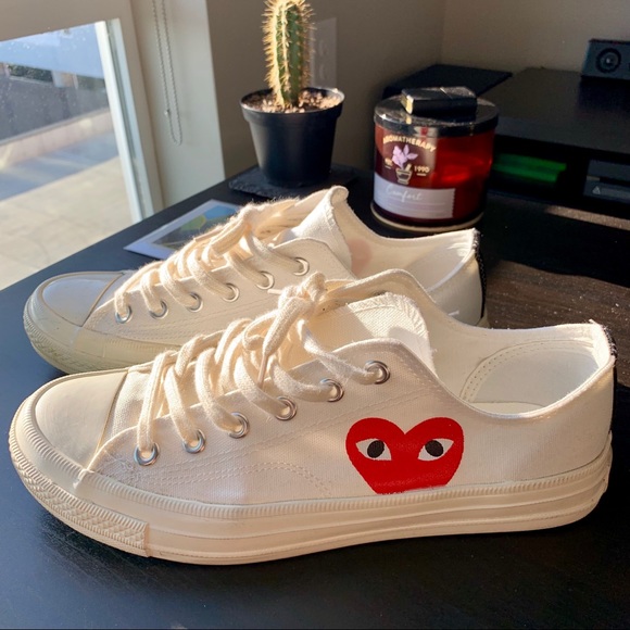 cdg canvas shoes